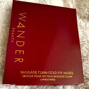 Wander Beauty Baggage Claim Gold Eye Masks